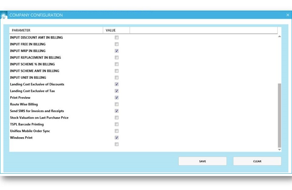 GST billing software-Company Configuration Window part3