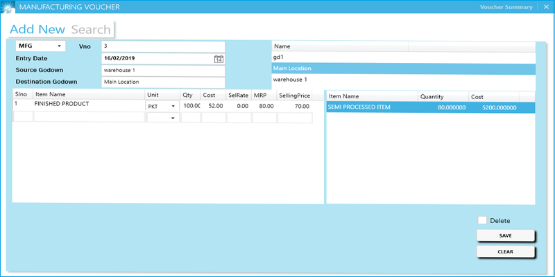 manufacturing voucher window