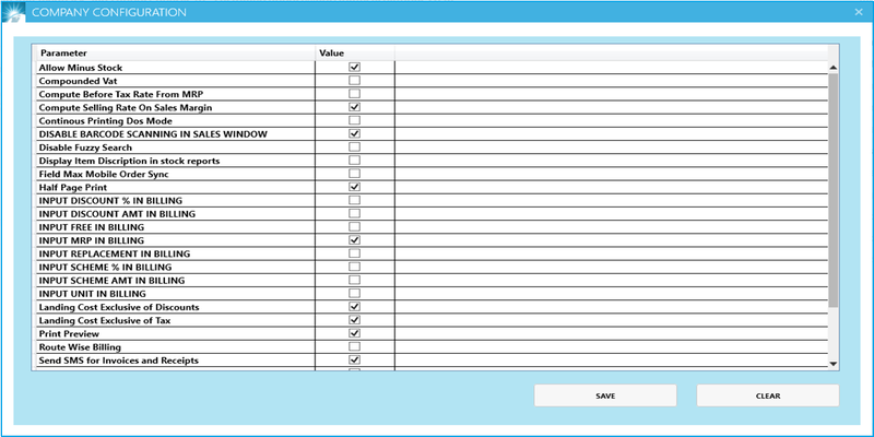 GST billing software-app configuration